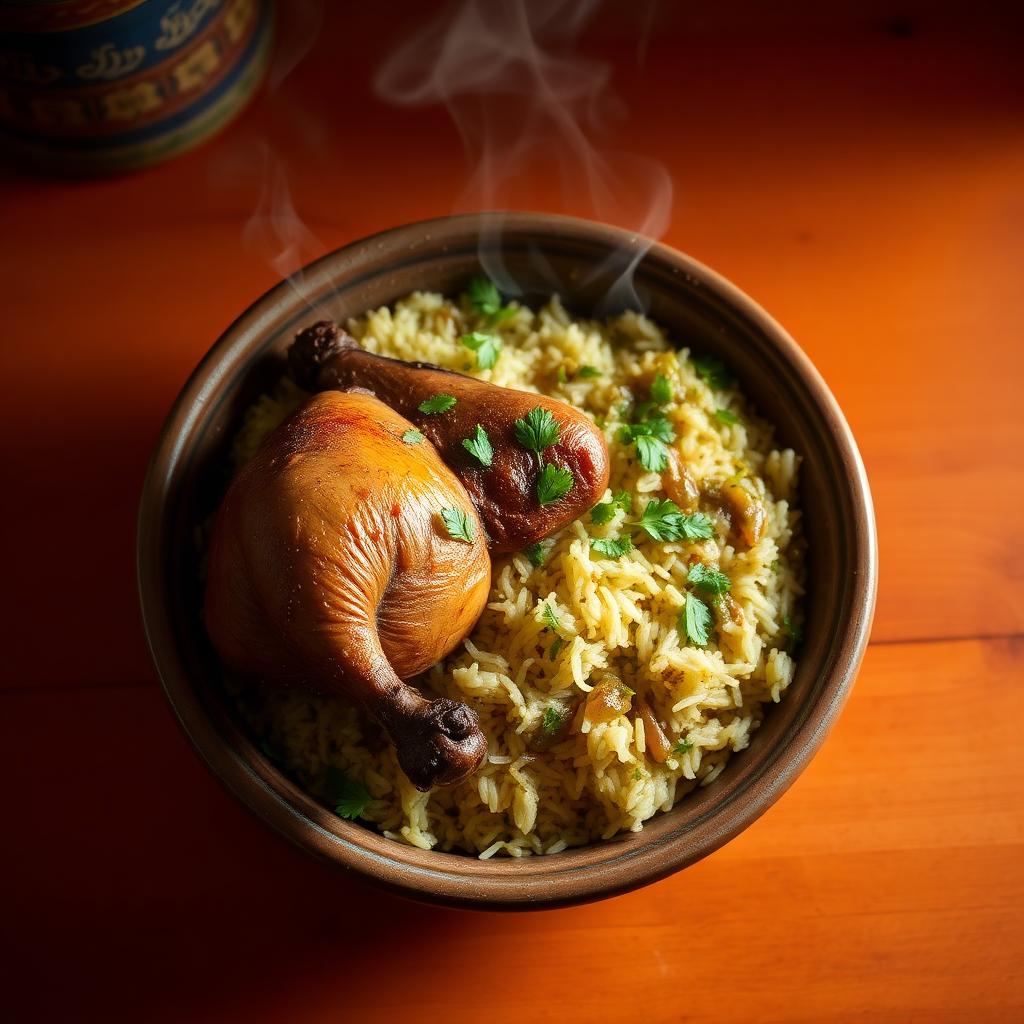 Molokhia & Roast Chicken