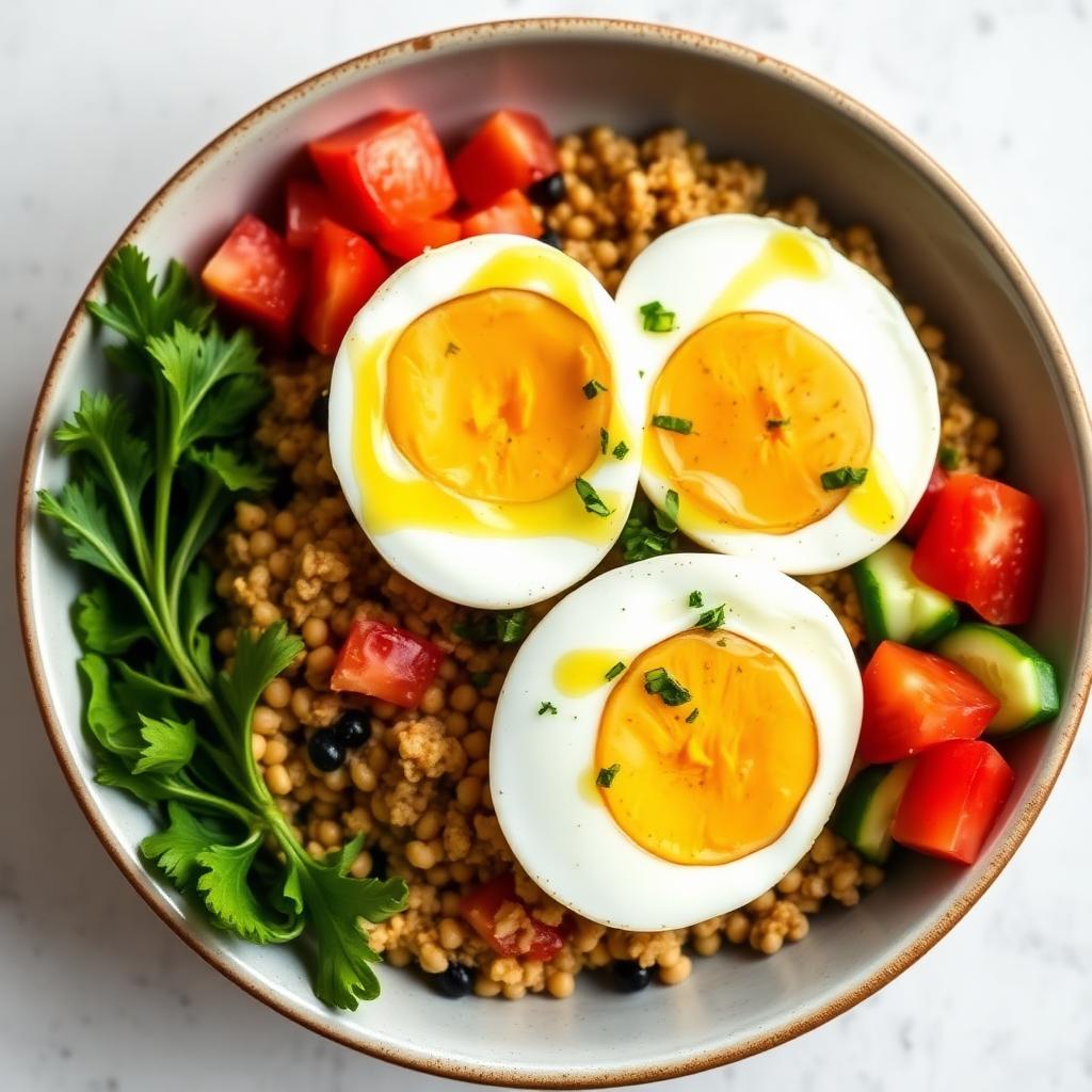 Ful & Egg Protein Plate