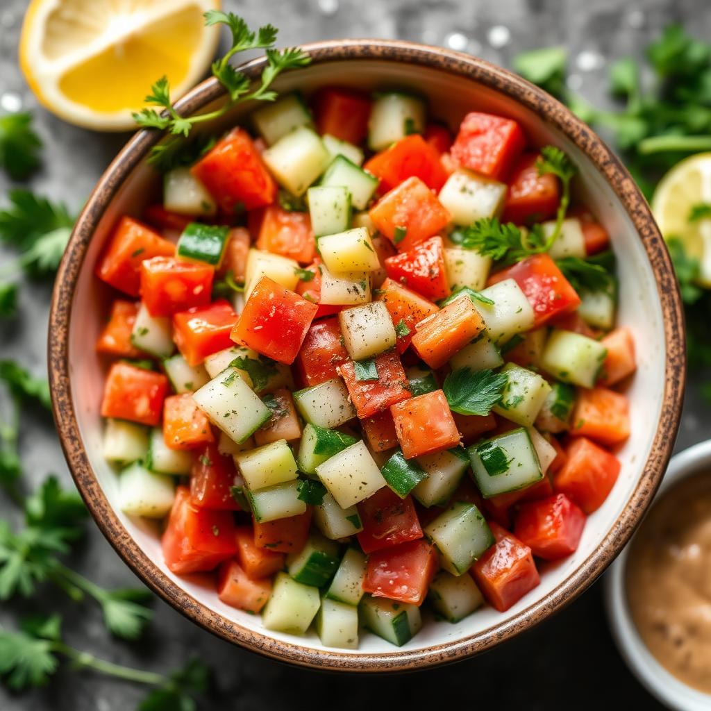 Salata Baladi & Tahina